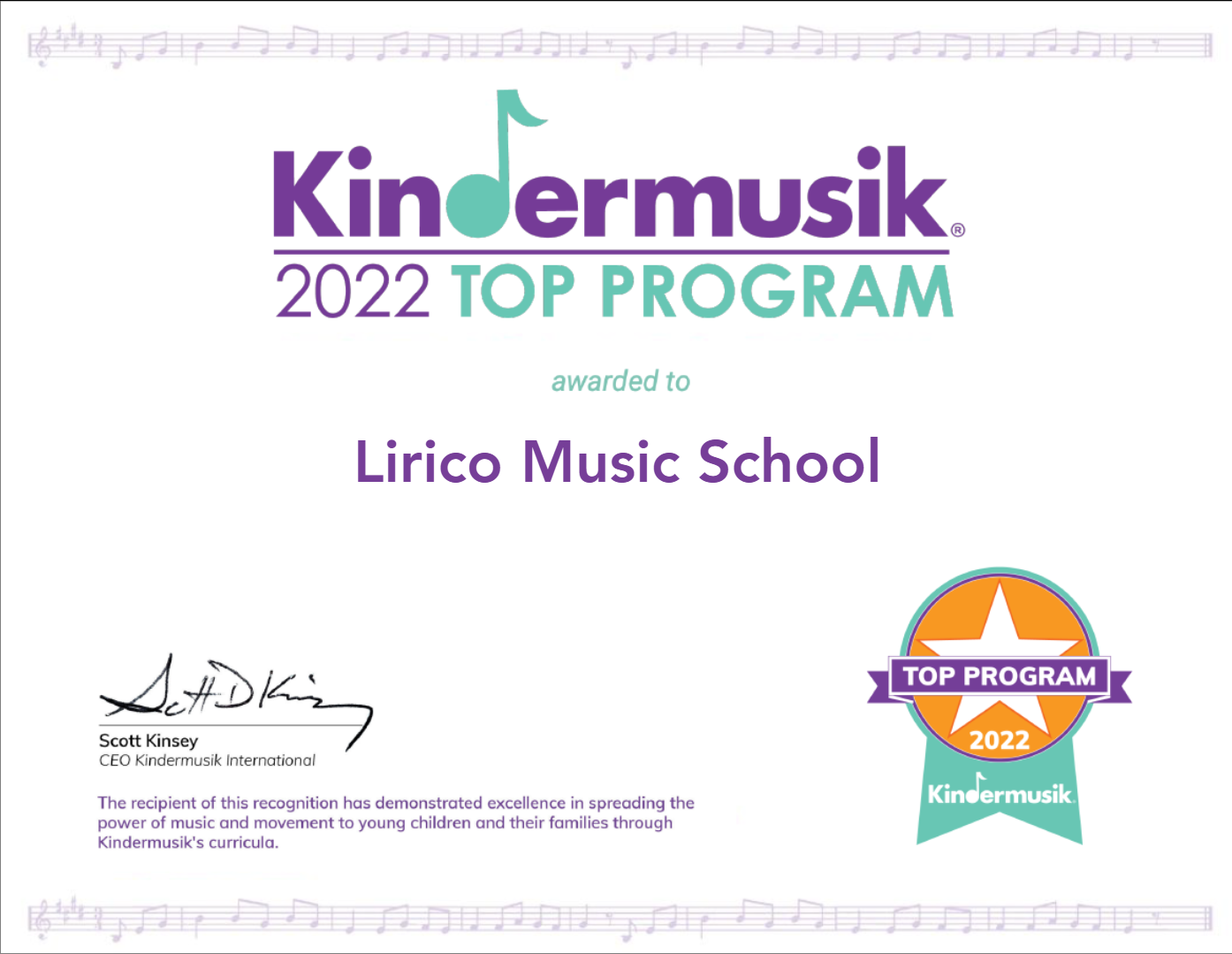 TOP PROGRAM CERT 2022