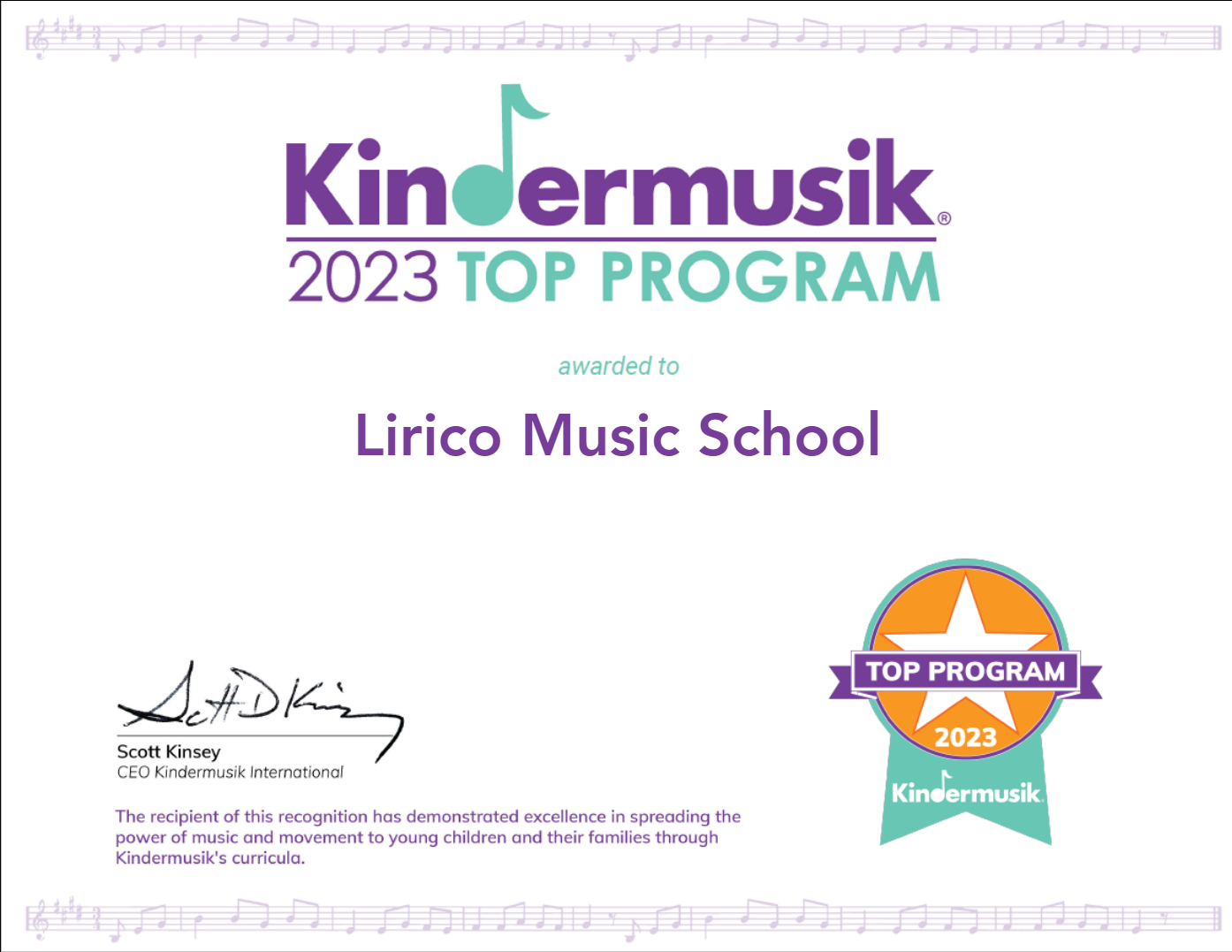 TOP PROGRAM CERT 2023